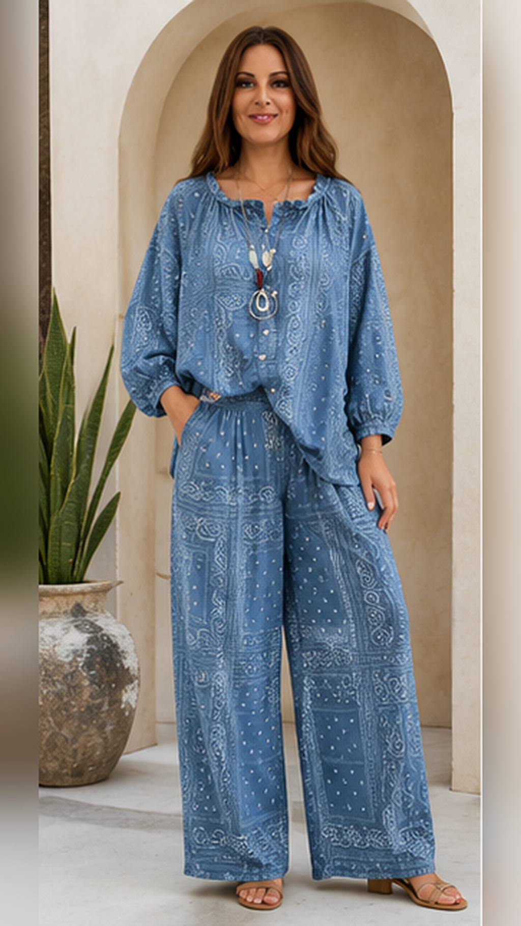 Boho Paisley Lounge Set