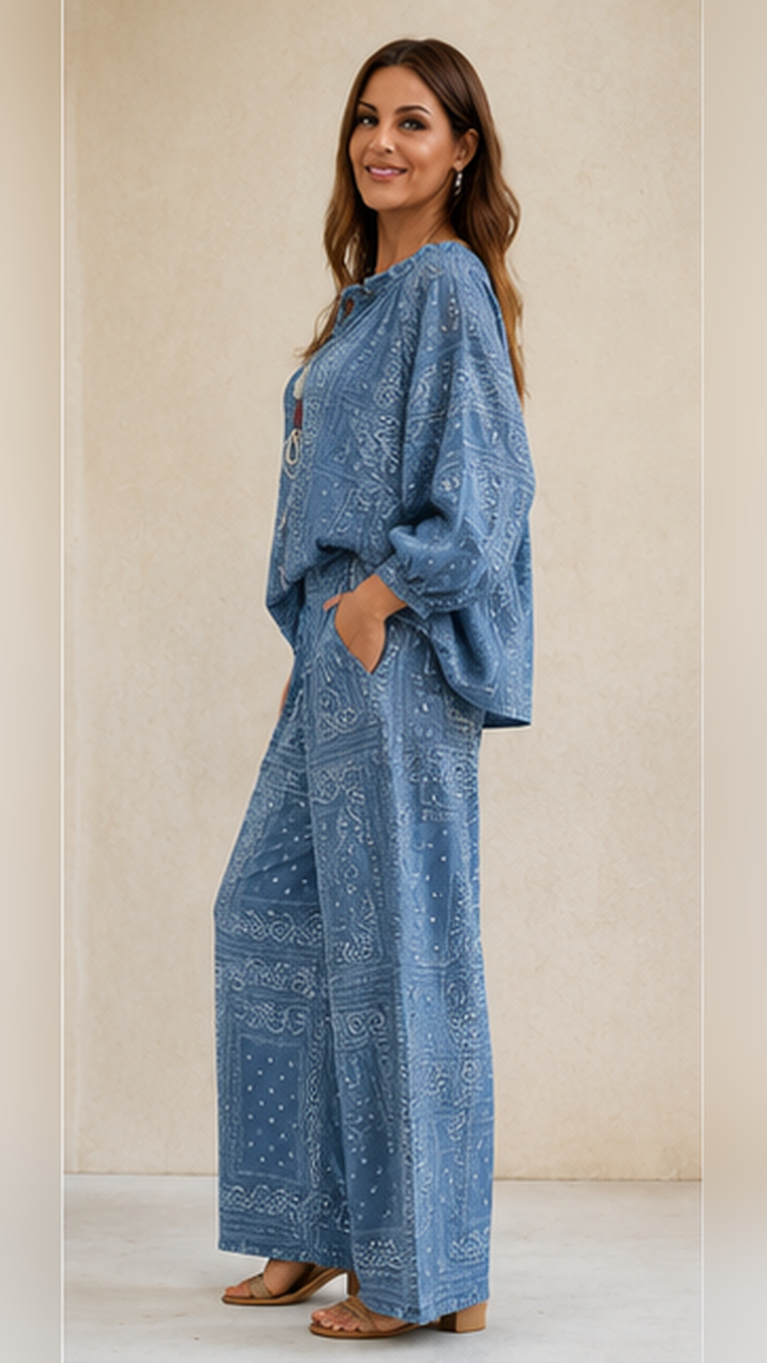 Boho Paisley Lounge Set
