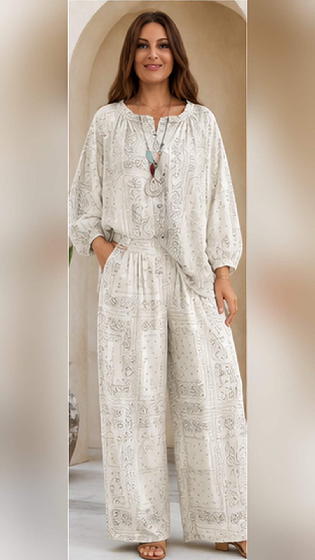 Boho Paisley Lounge Set