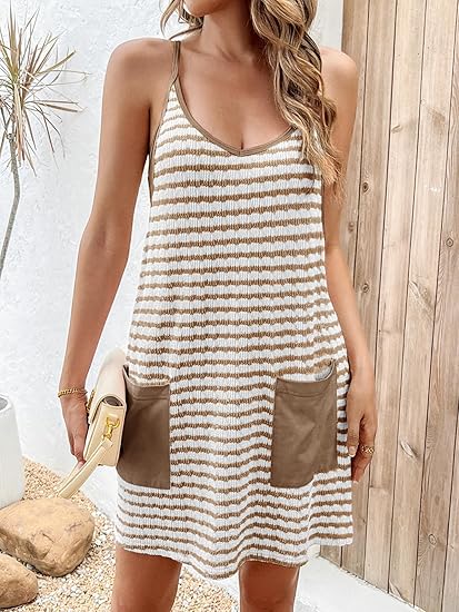 Womens Tennis Athletic Dress Mini Romper Dress with Built in Shorts Summer Vacation Outfits