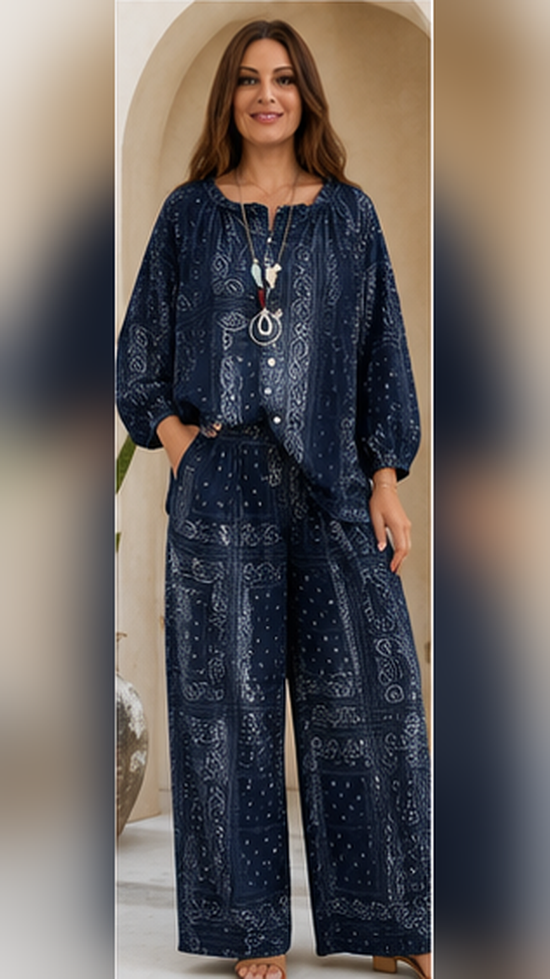 Boho Paisley Lounge Set