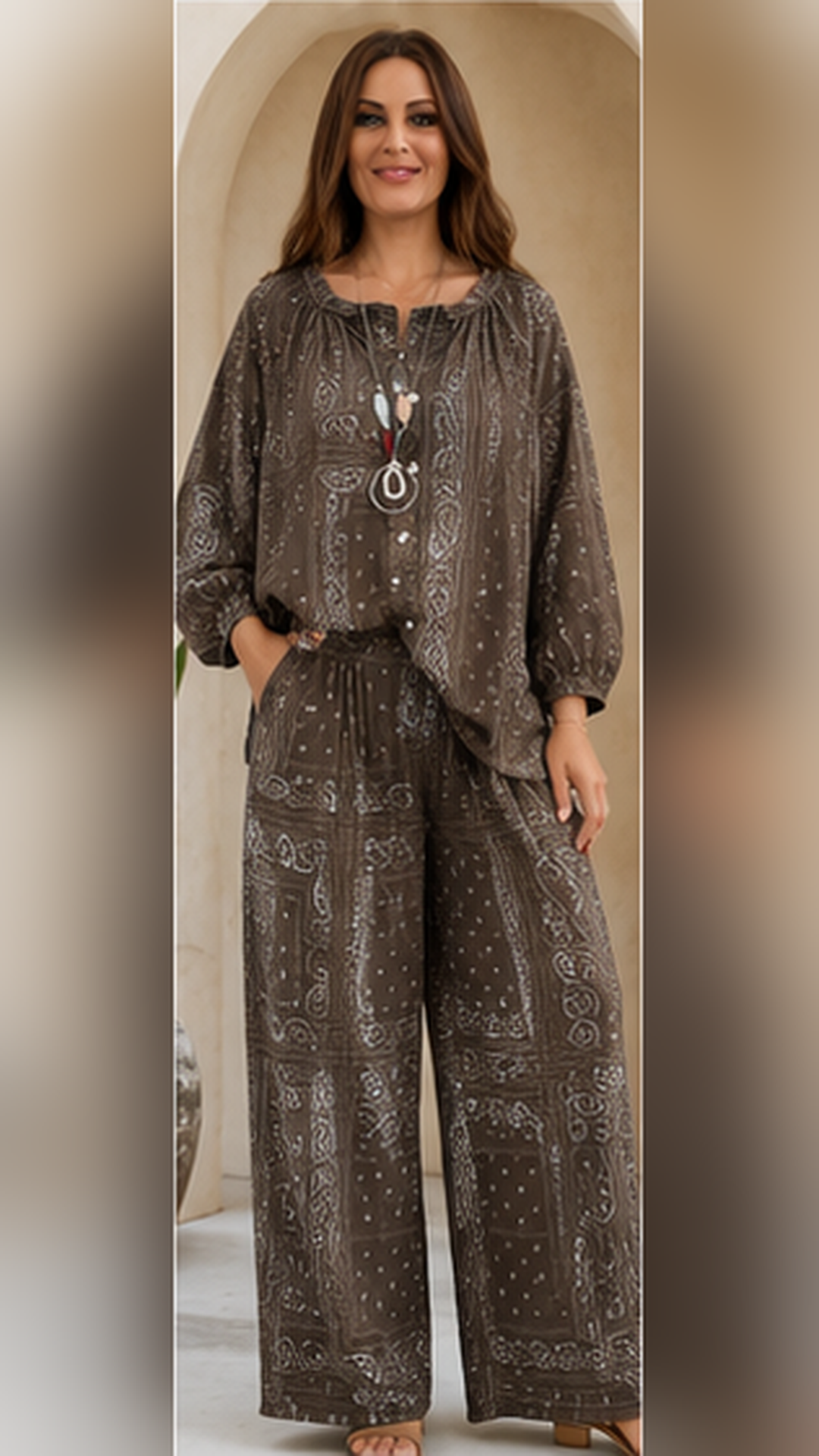 Boho Paisley Lounge Set