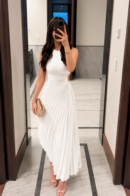 Aurora Pleated Dress