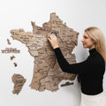Wooden Map of France - Terra