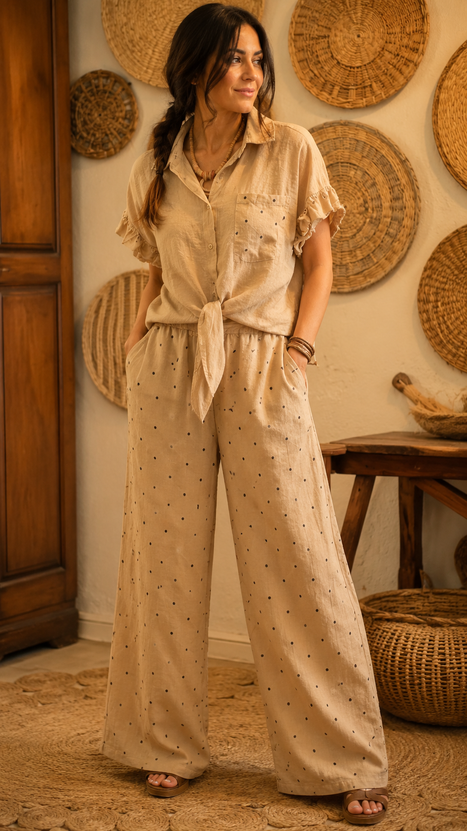 Breezy Tie-Front Lounge Set