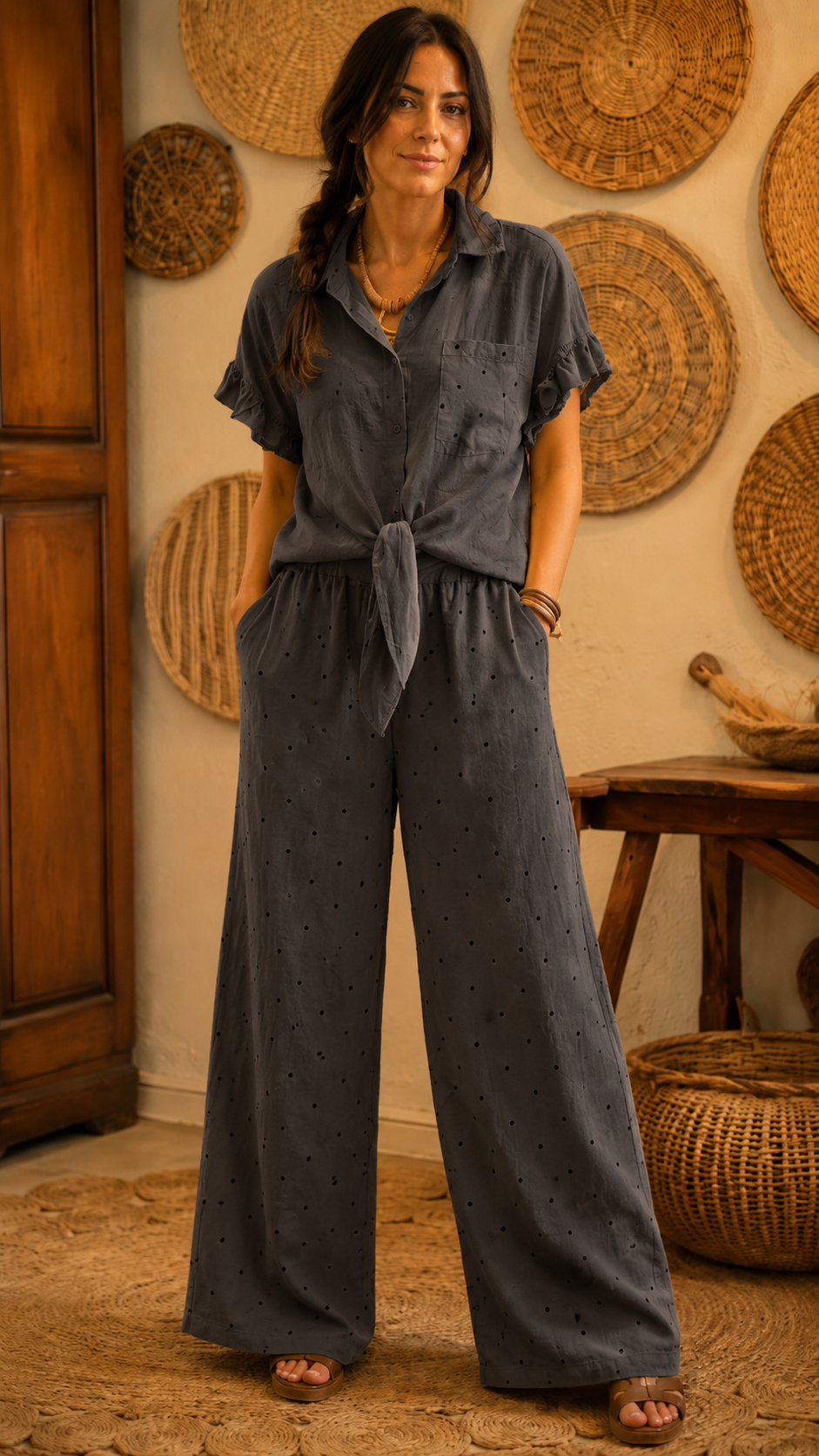 Breezy Tie-Front Lounge Set