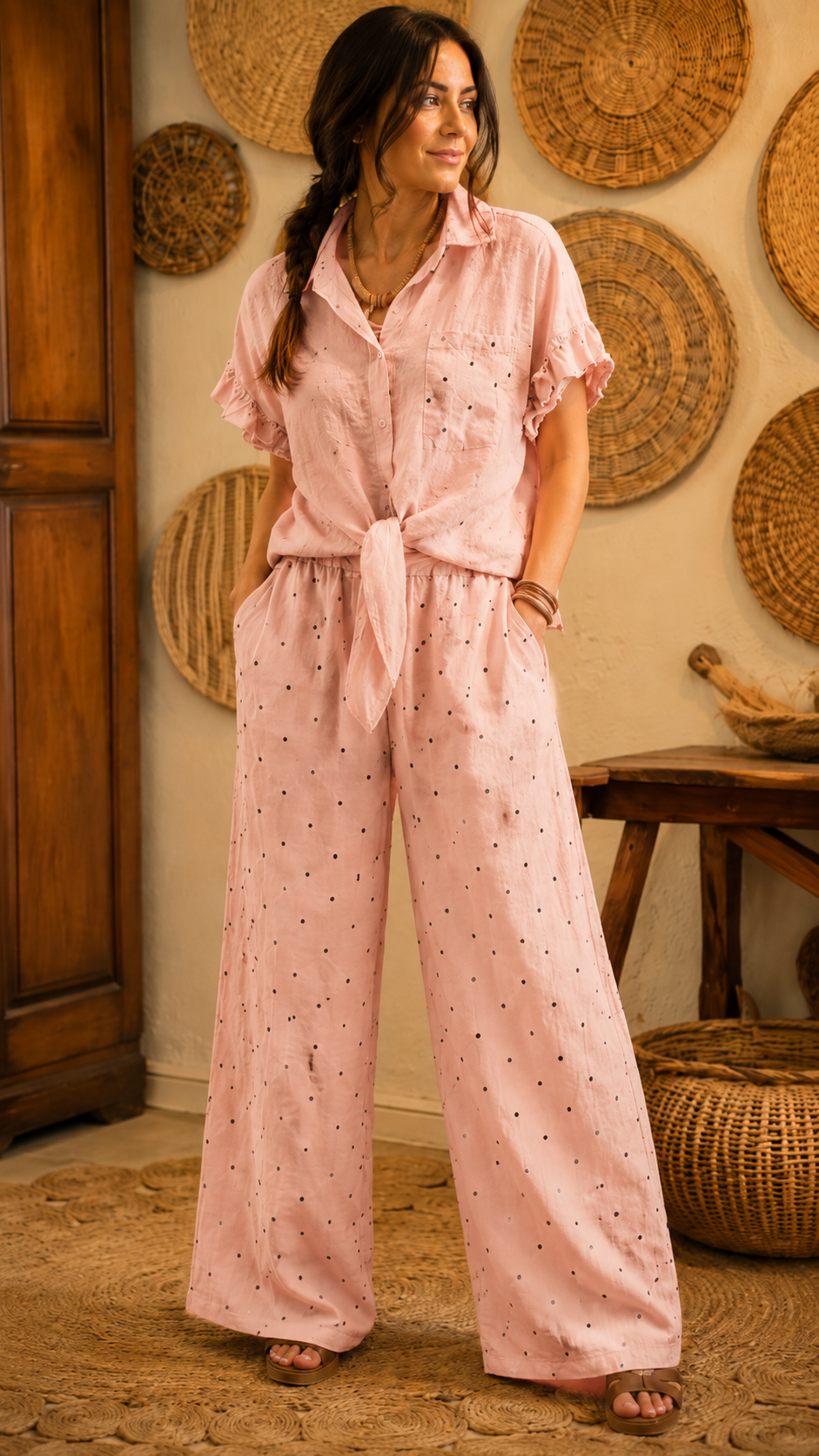 Breezy Tie-Front Lounge Set
