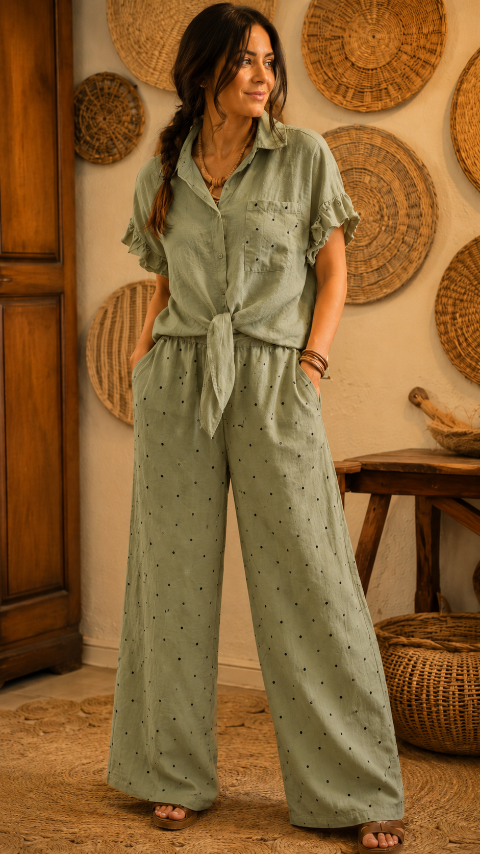 Breezy Tie-Front Lounge Set