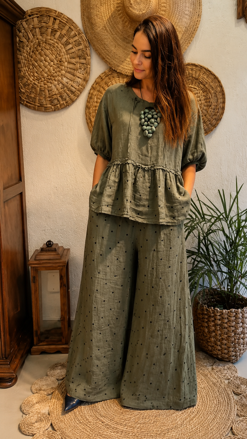 Relaxed Polka Dot Lounge Set