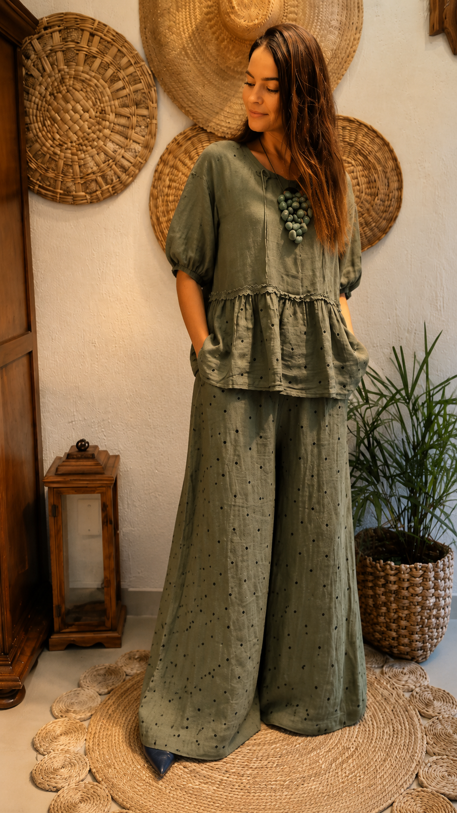 Relaxed Polka Dot Lounge Set