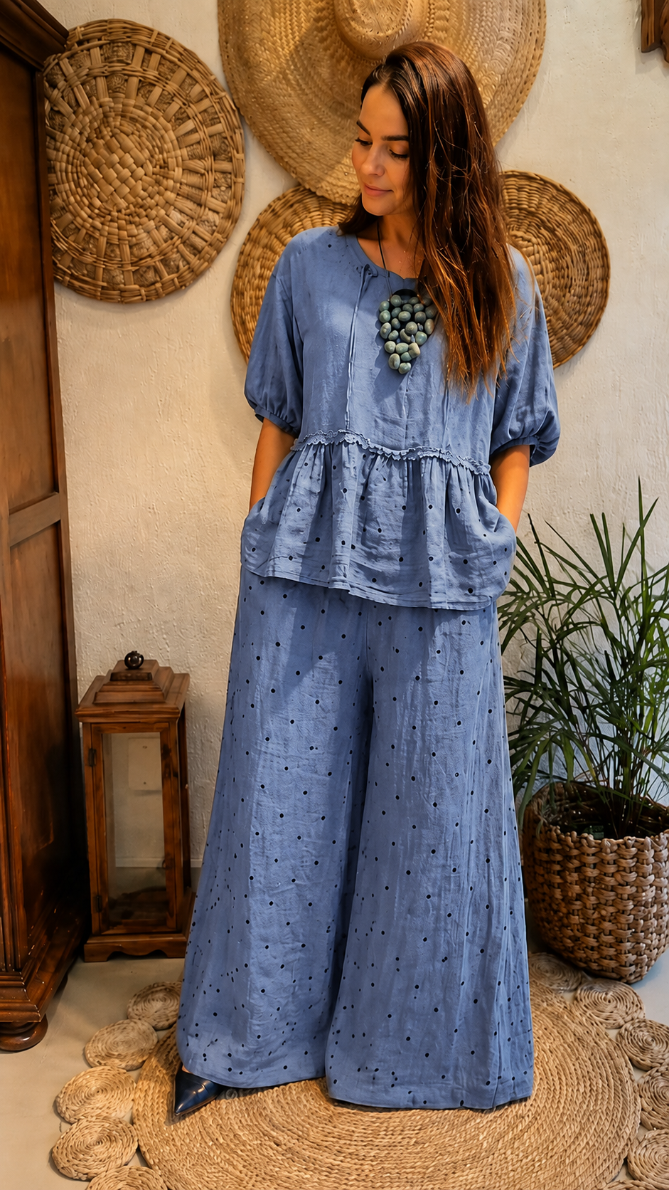 Relaxed Polka Dot Lounge Set