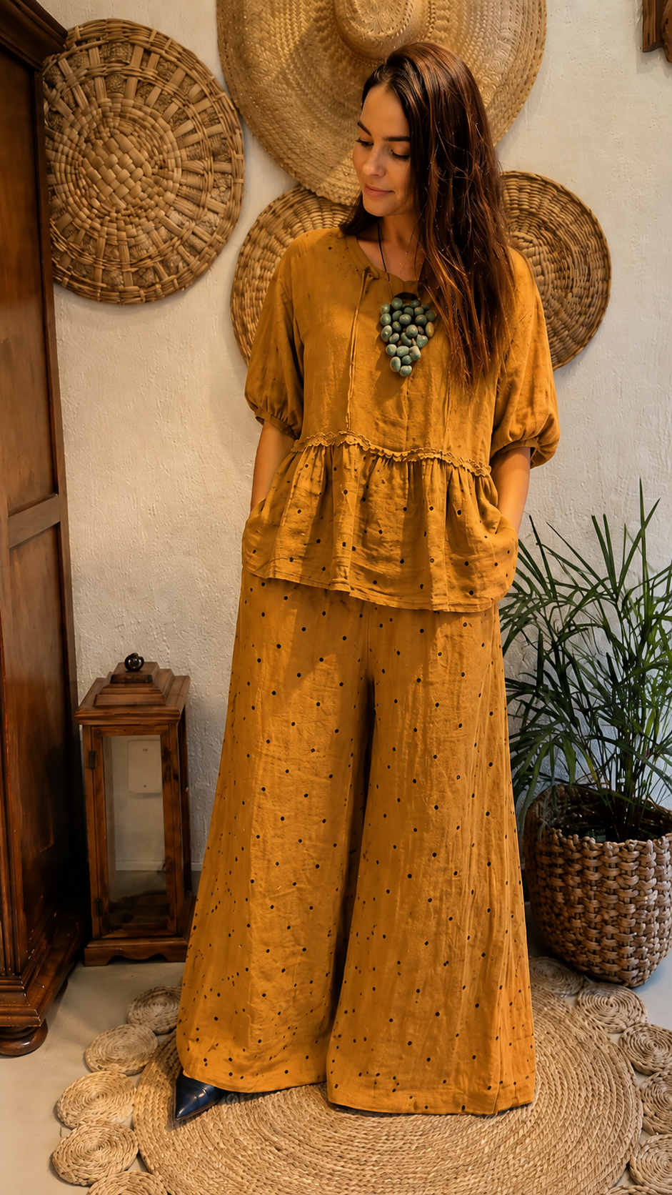 Relaxed Polka Dot Lounge Set