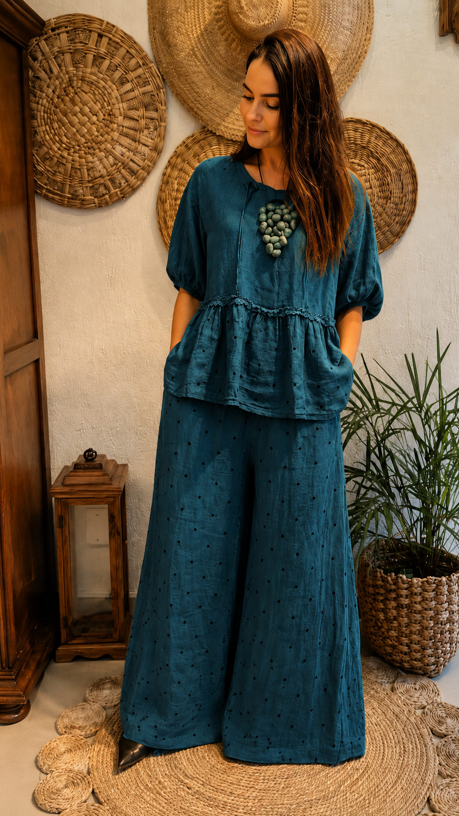 Relaxed Polka Dot Lounge Set