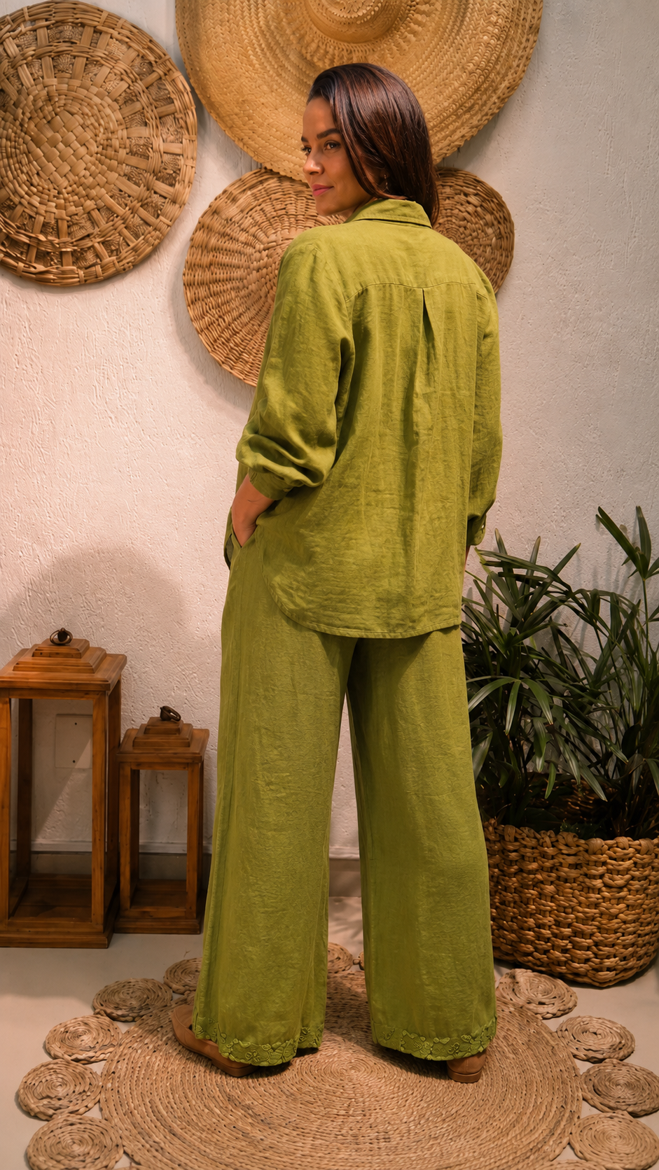 Bohemian Linen Two-Piece Set