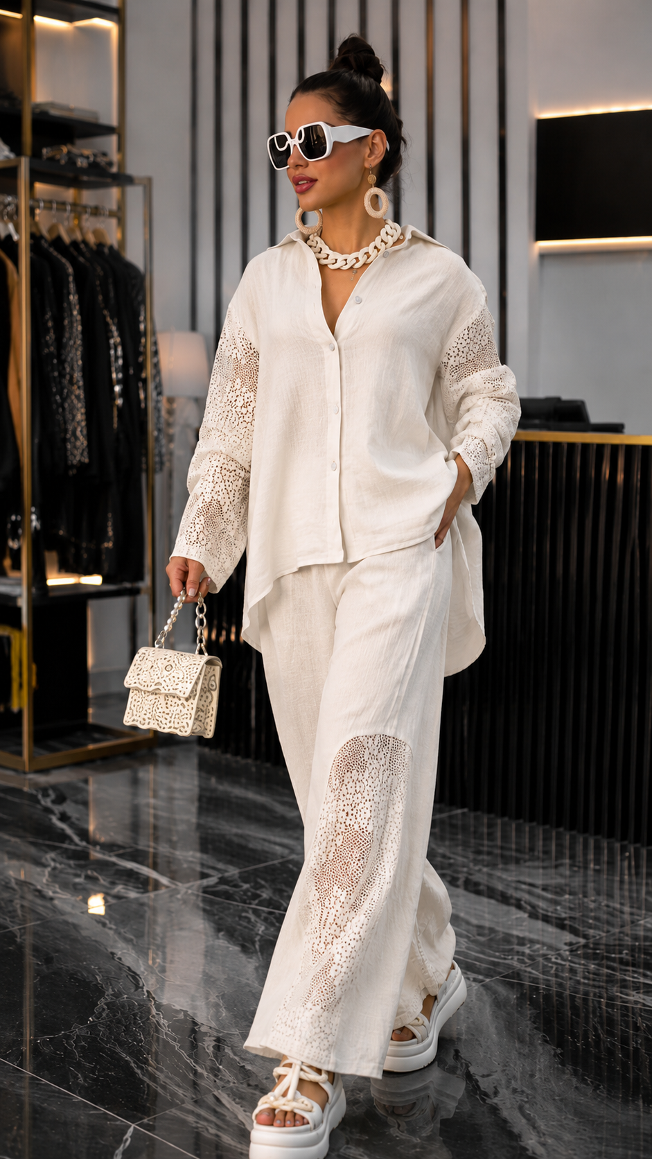 Luxe Lace Panel Resort Set