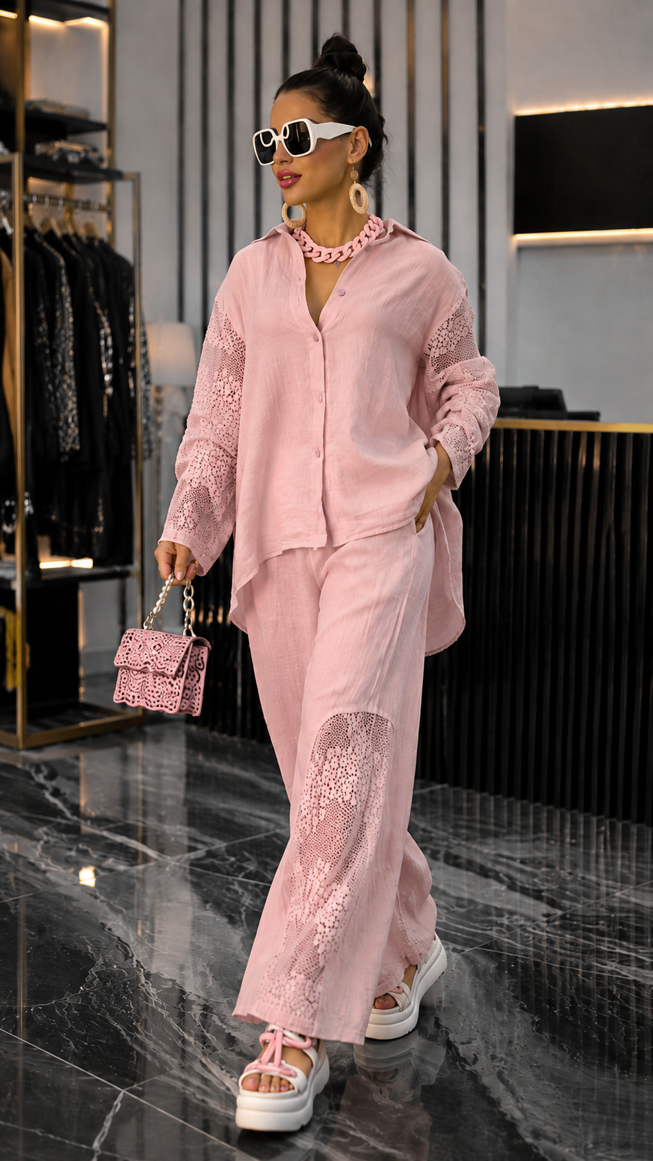 Luxe Lace Panel Resort Set