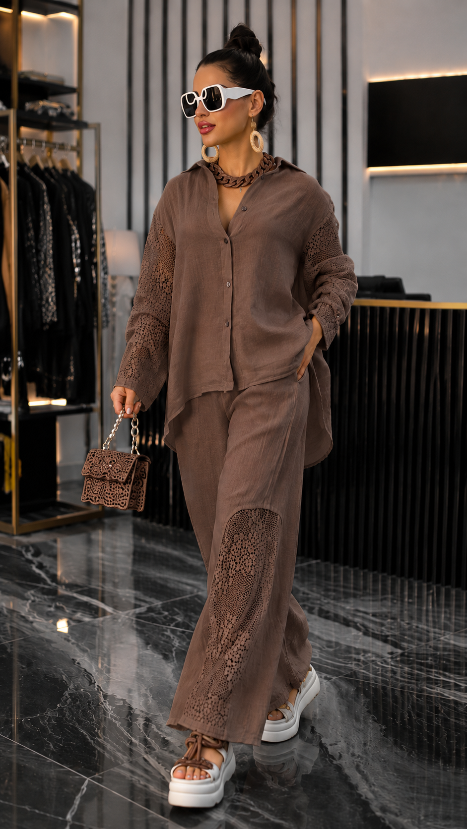 Luxe Lace Panel Resort Set