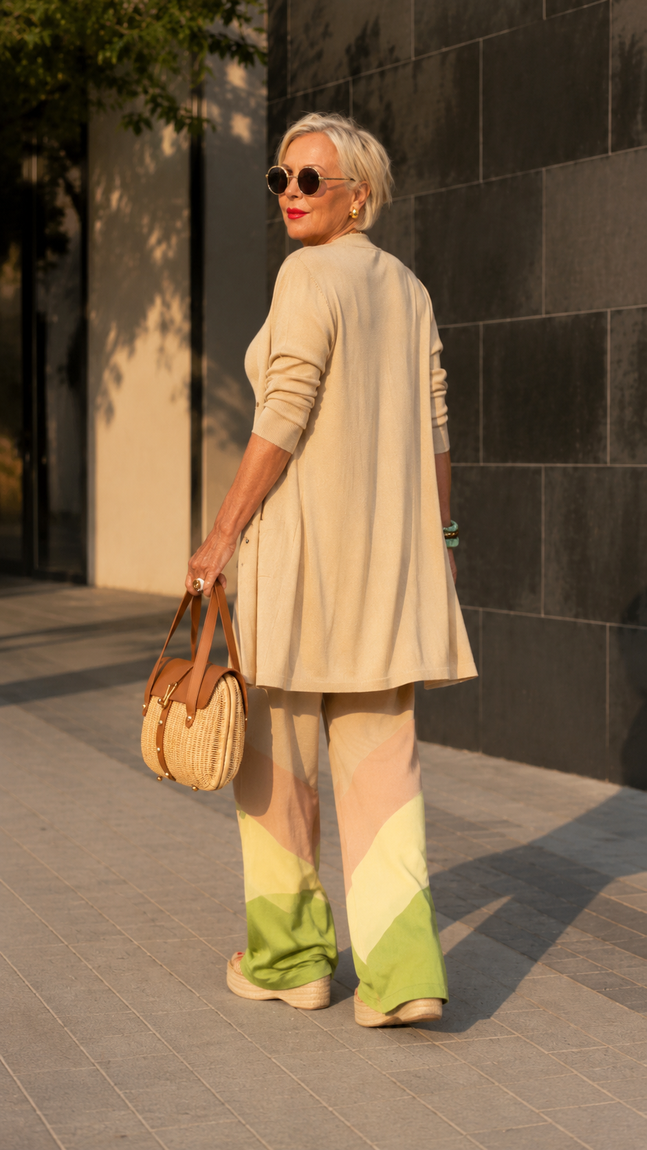 Marielle Three-Piece Cardigan & Wide Leg Pants Set