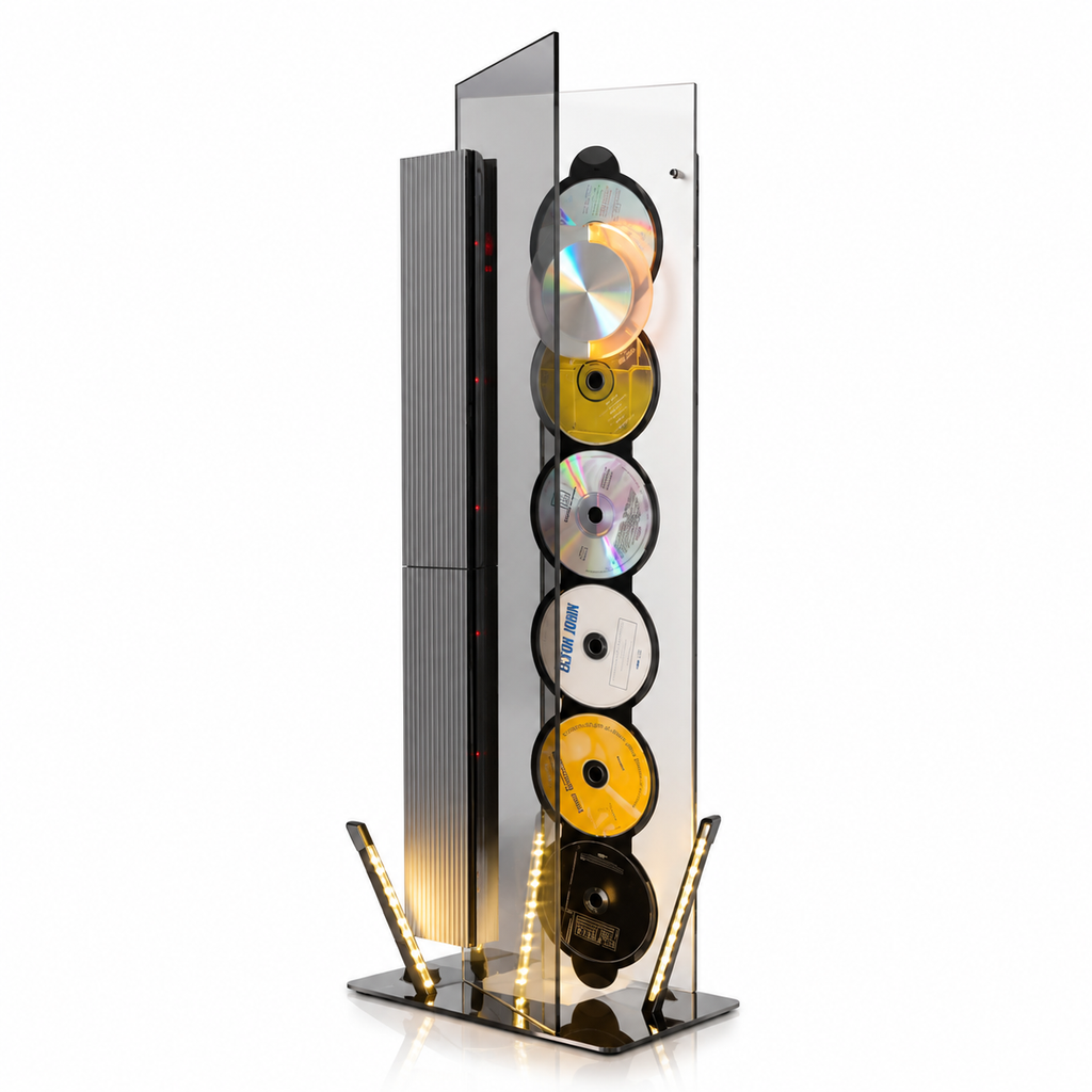 Vertical CD Display Music System