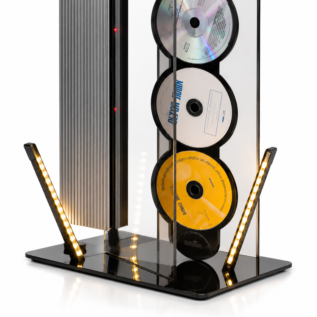 Vertical CD Display Music System
