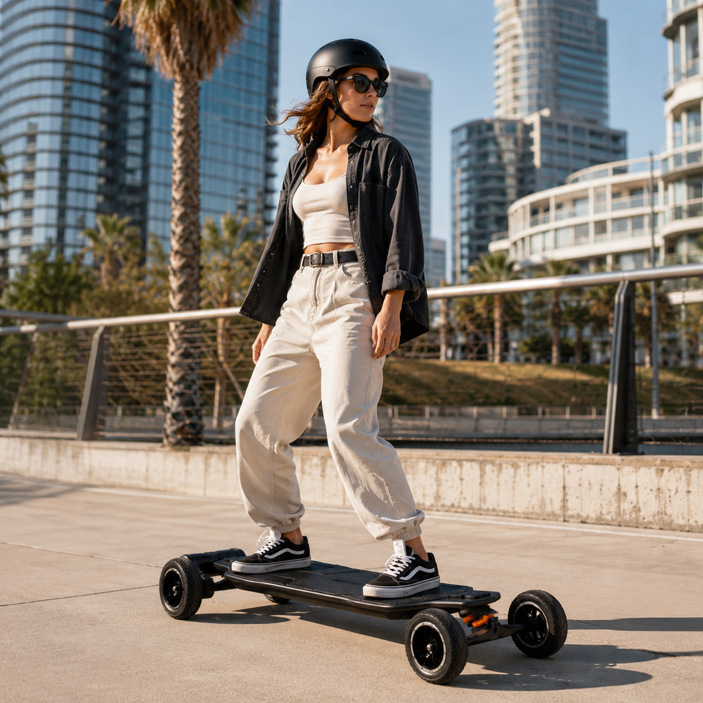 All-Terrain 4WD Electric Skateboard - Built for Street & Trail