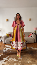 Vintage Panel Midi Dress