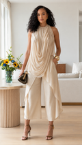 Draped Halter Set