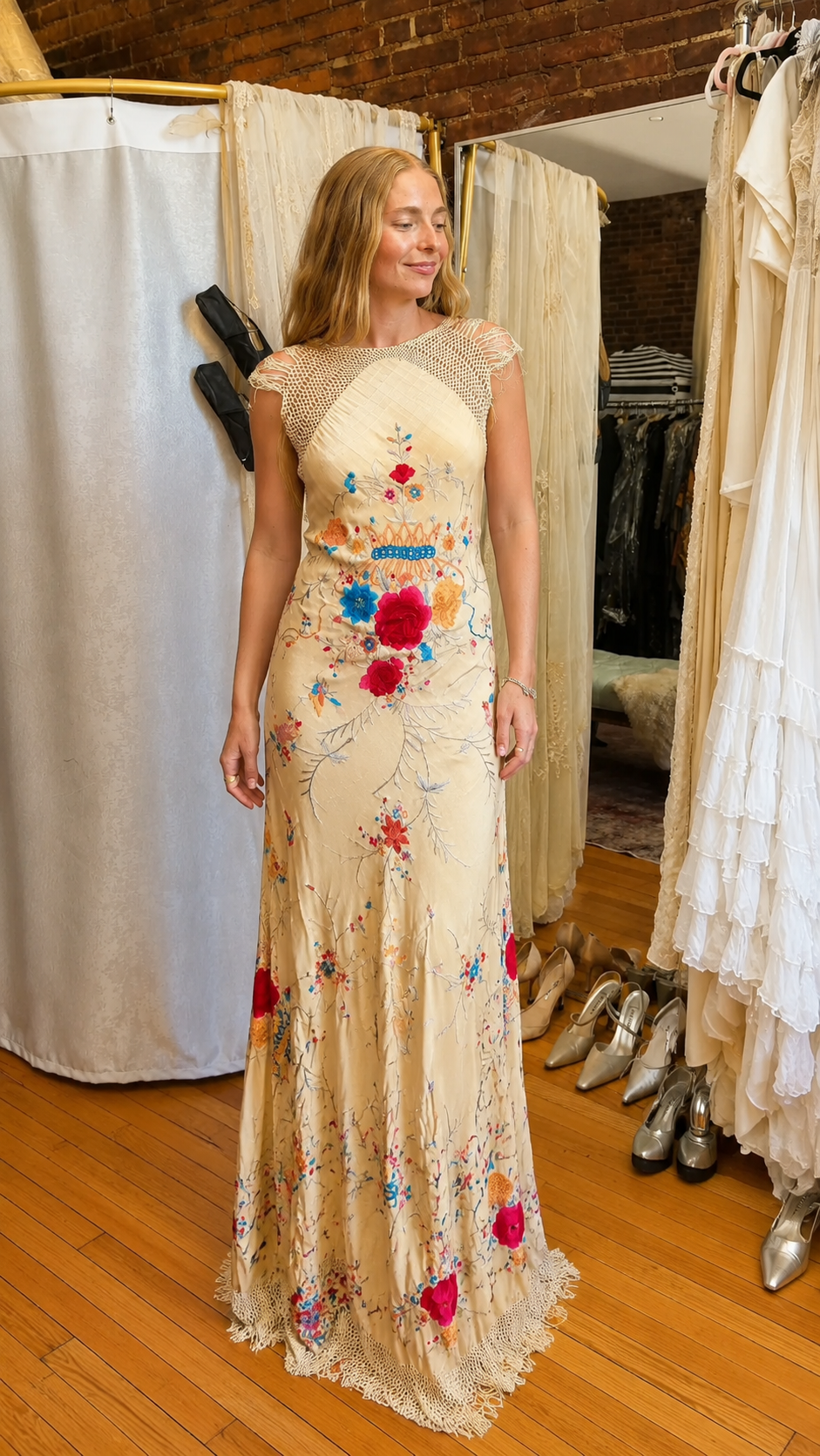 Floral Lace Maxi Dress