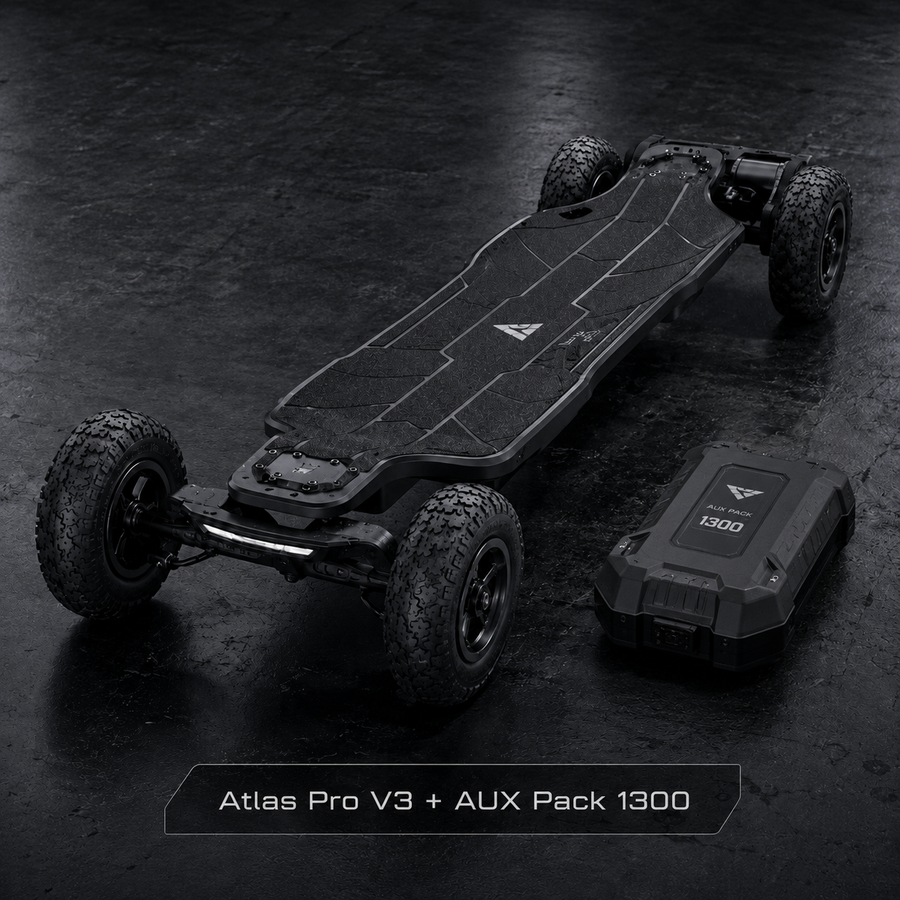 Electric skateboard off road riding