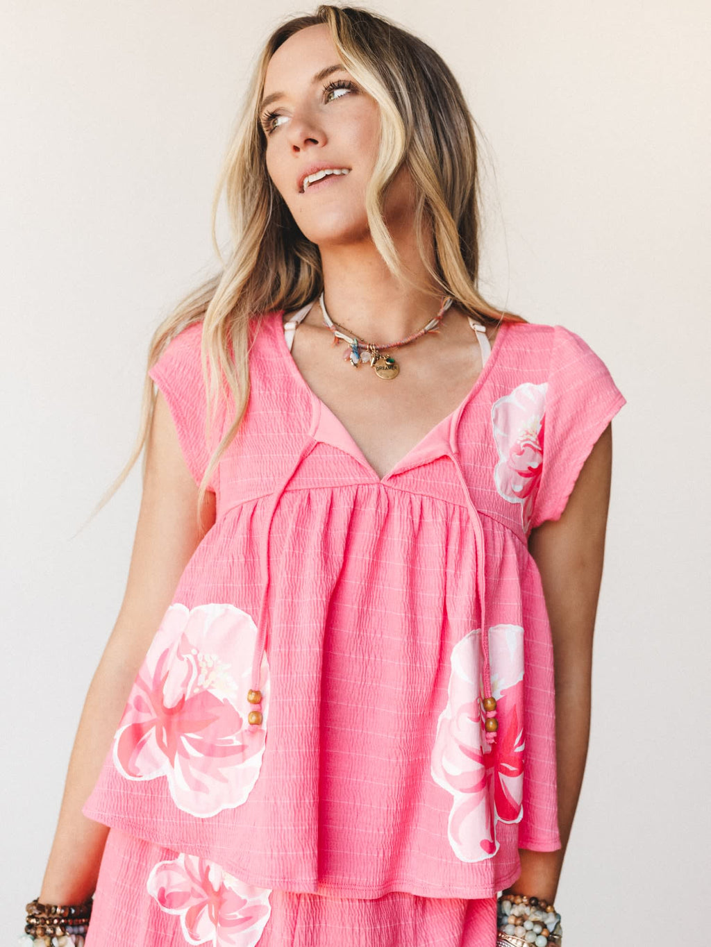 Floral Boho Two-Piece Maxi Skirt Set