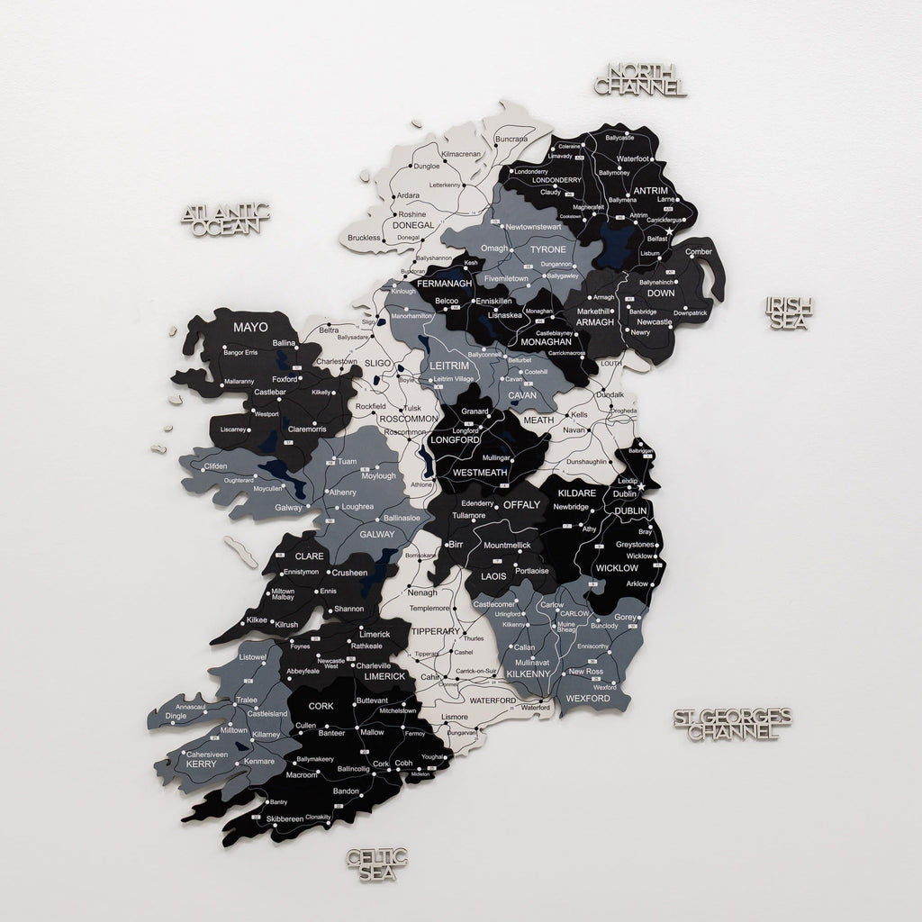 3D Wooden Map of Ireland - Nordik