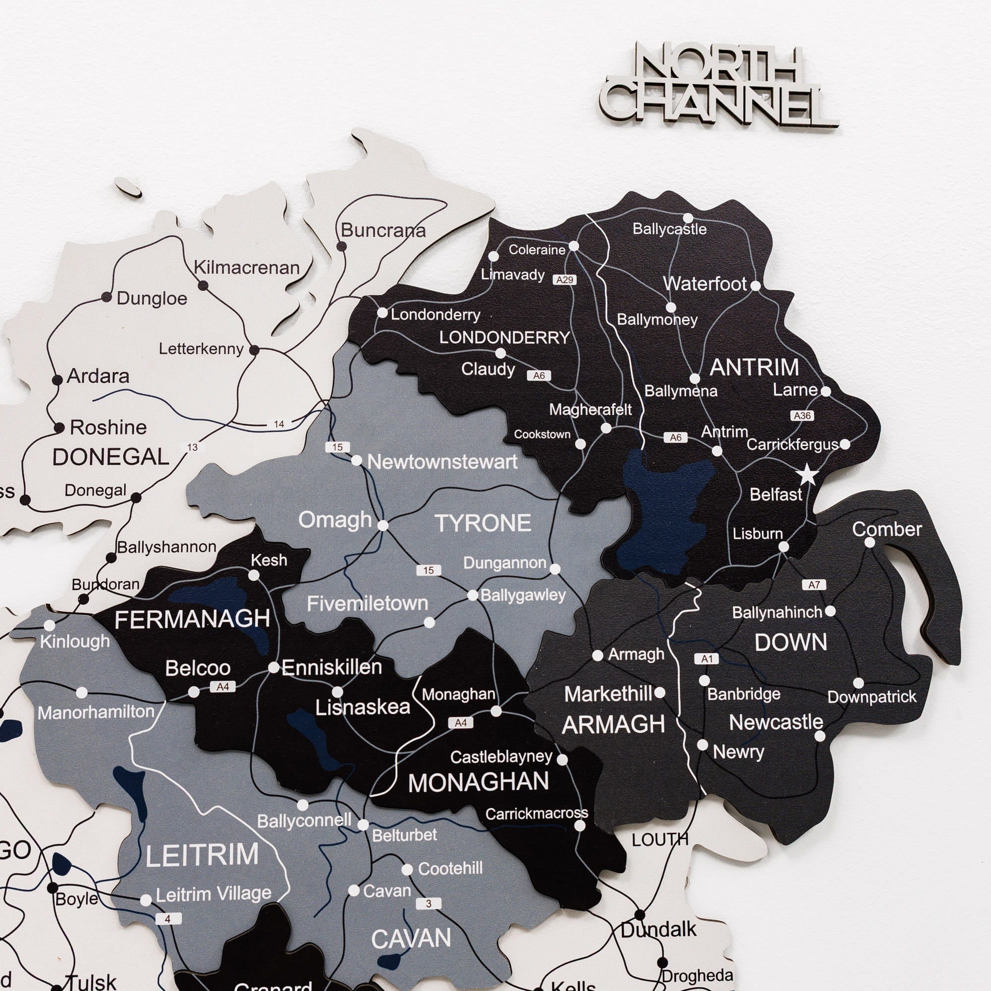 3D Wooden Map of Ireland - Nordik