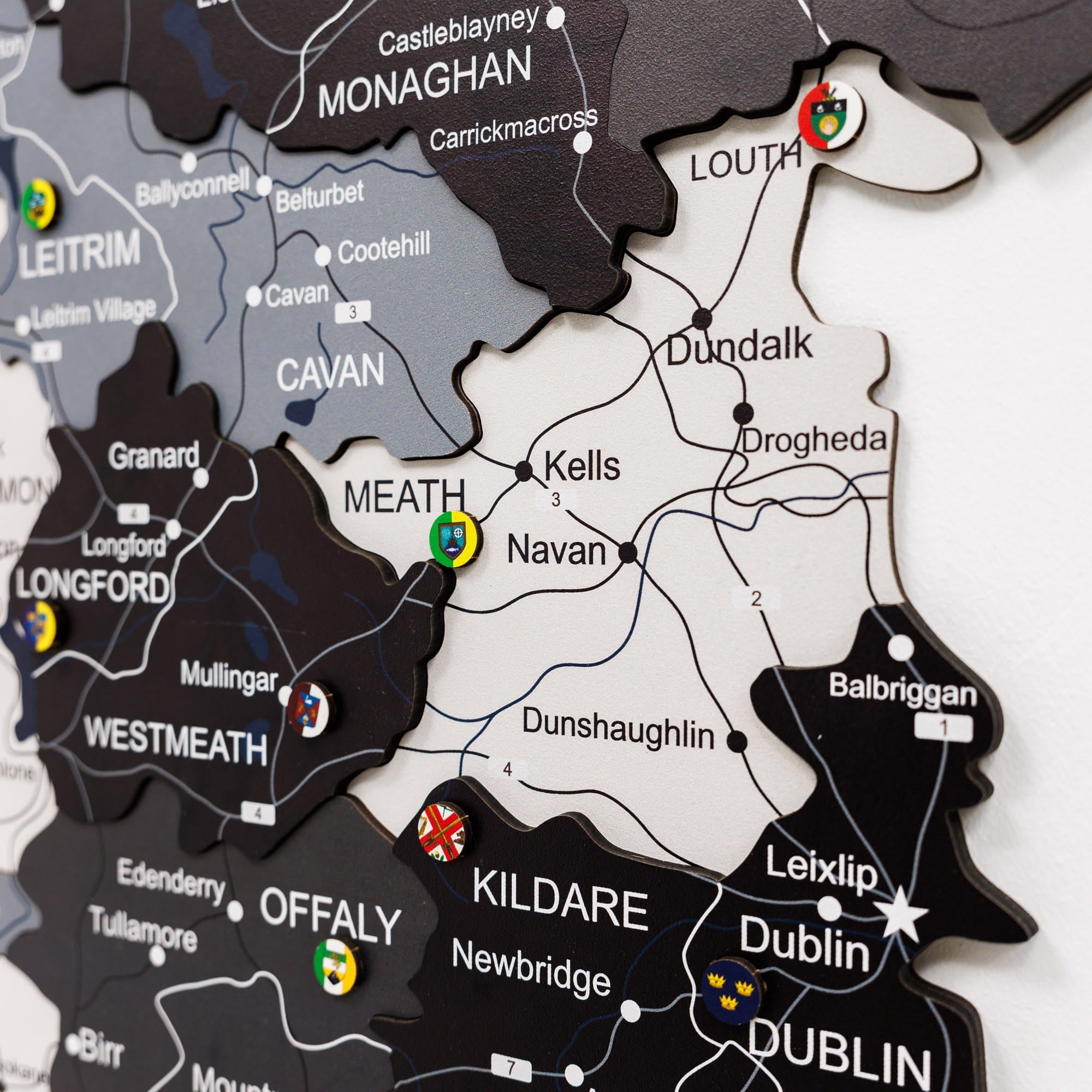 3D Wooden Map of Ireland - Nordik