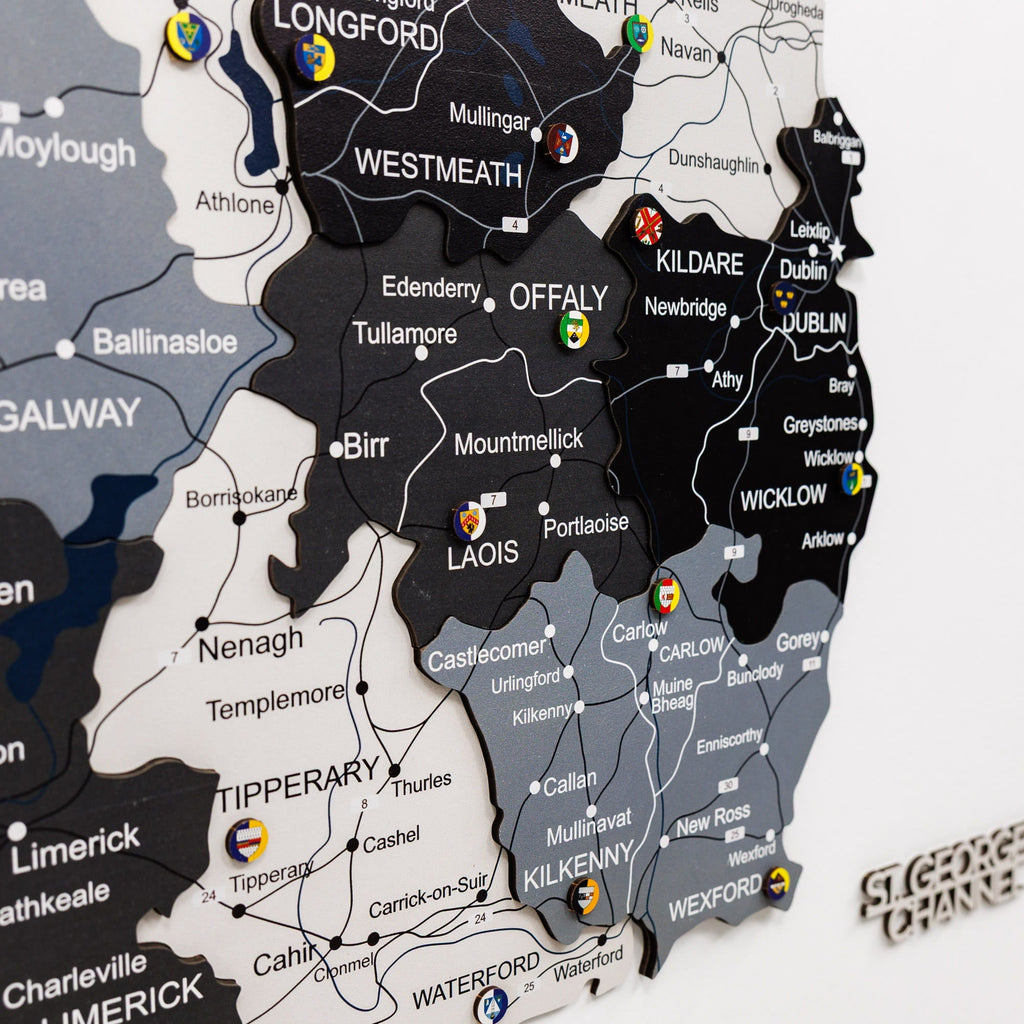 3D Wooden Map of Ireland - Nordik