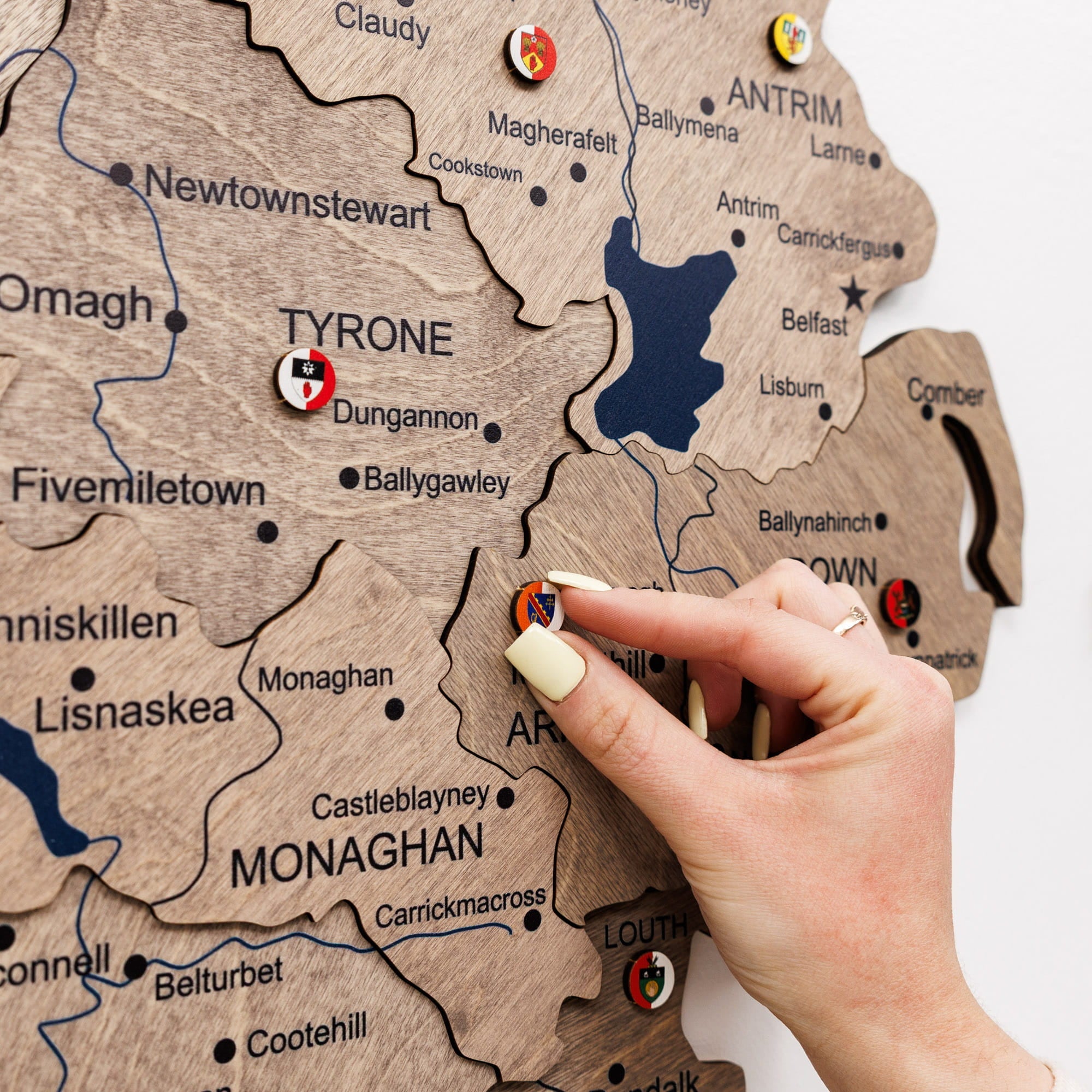 3D Wooden Map of Ireland - Terra