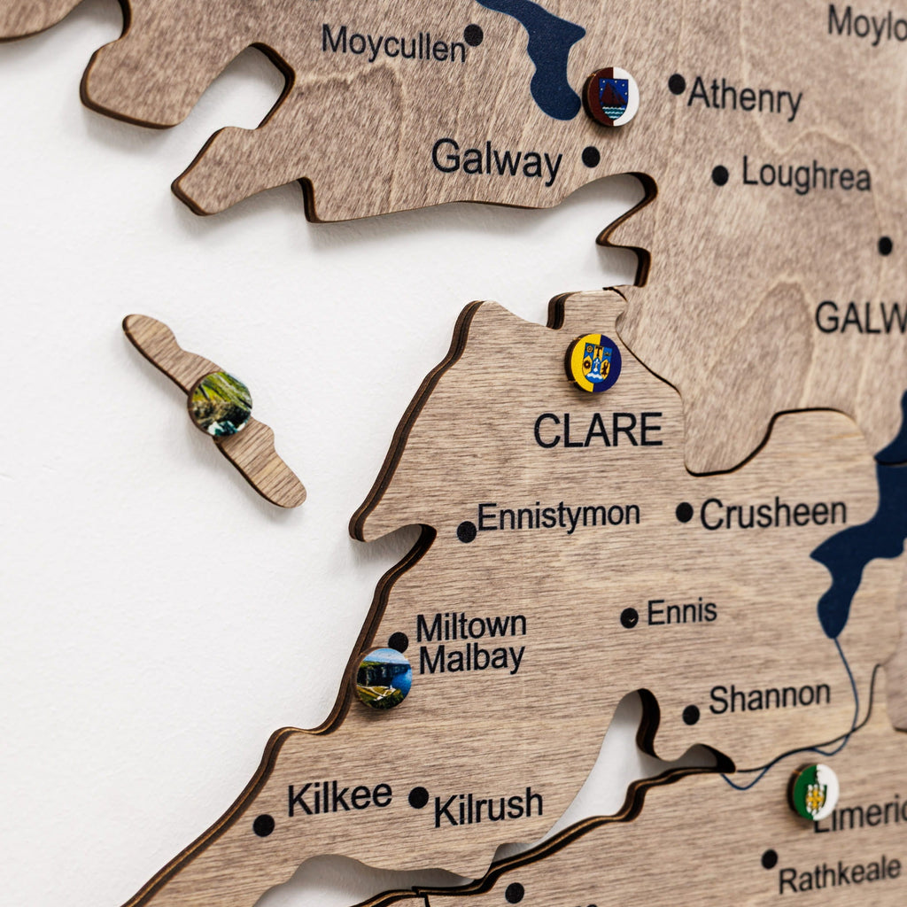 3D Wooden Map of Ireland - Terra