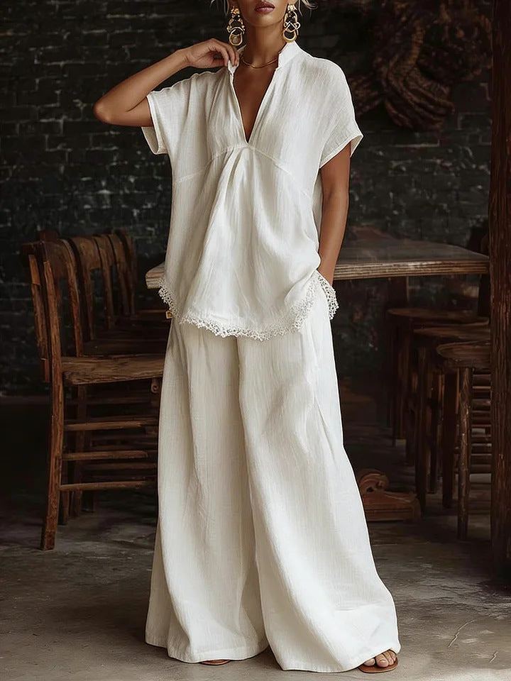 Casual Linen Lounge Set