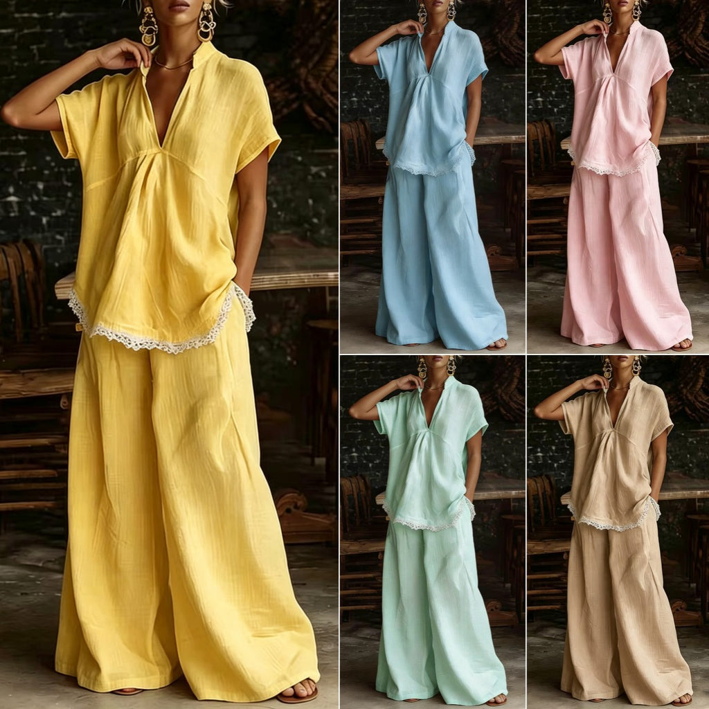 Casual Linen Lounge Set