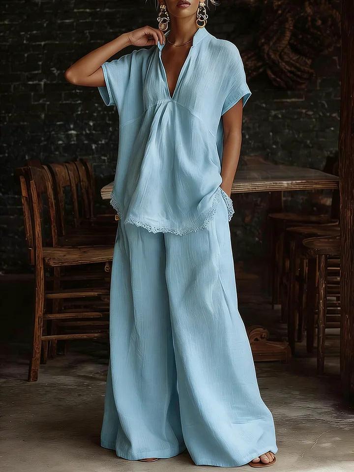 Casual Linen Lounge Set