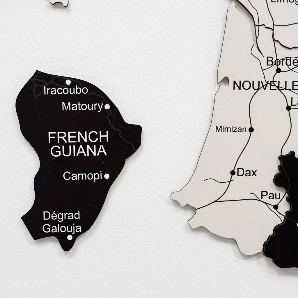 Wooden Map of France - Nordik