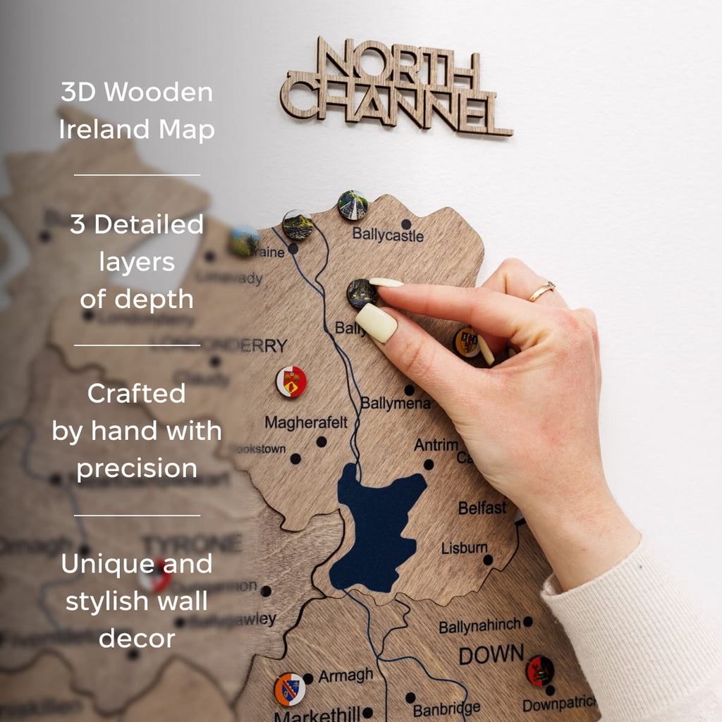 3D Wooden Map of Ireland - Terra