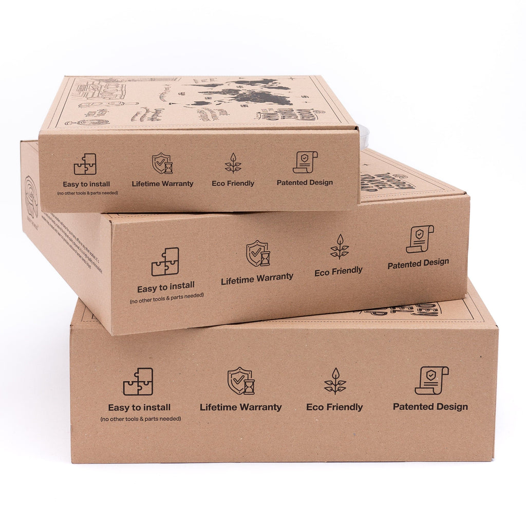 3D LUMINOUS LED Wooden World Map 2.0 Urban