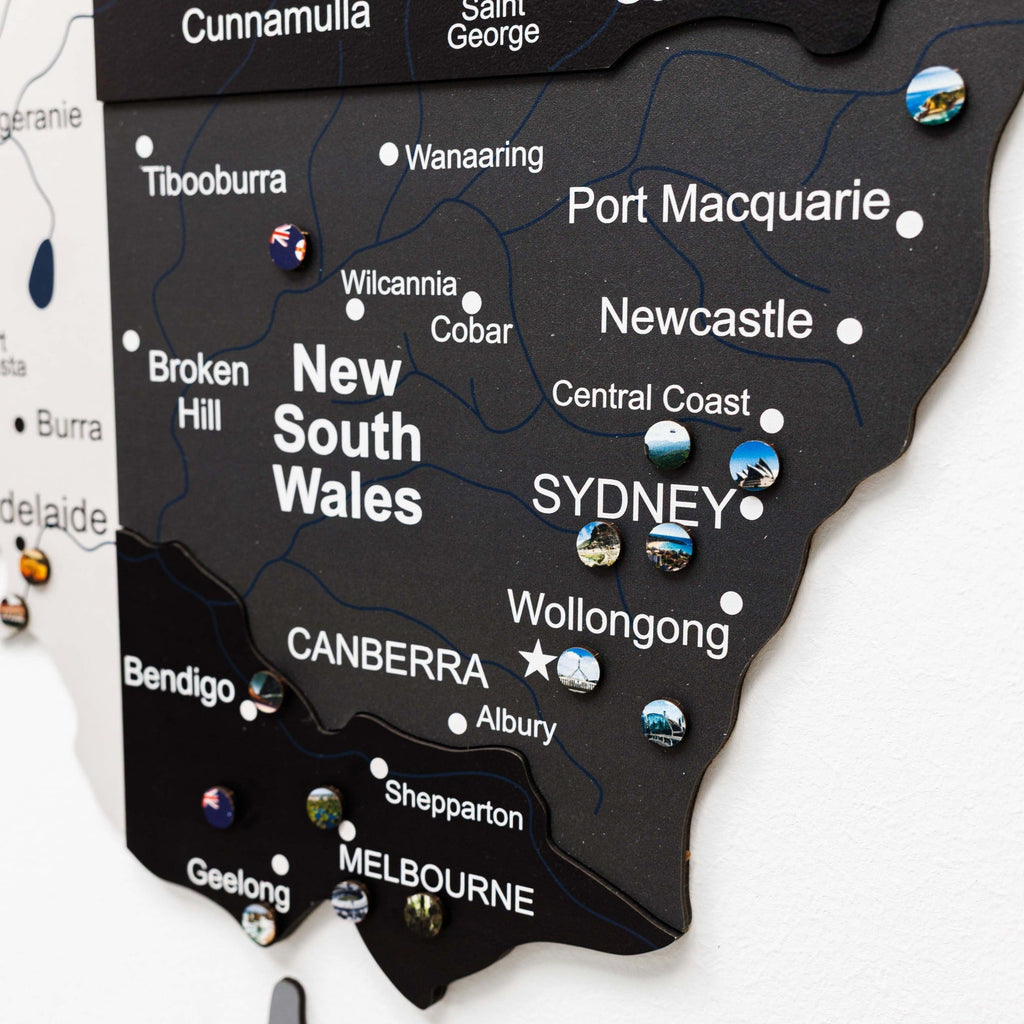 3D Wooden Map of Australia - Nordik