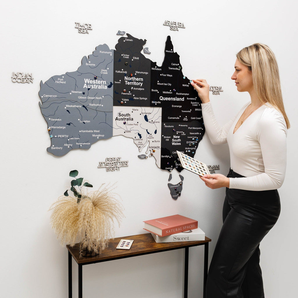 3D Wooden Map of Australia - Nordik